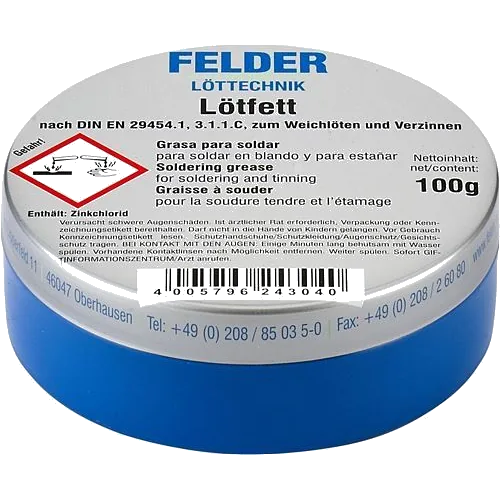Felder Lötfett Lehim Pastası 50 Gram