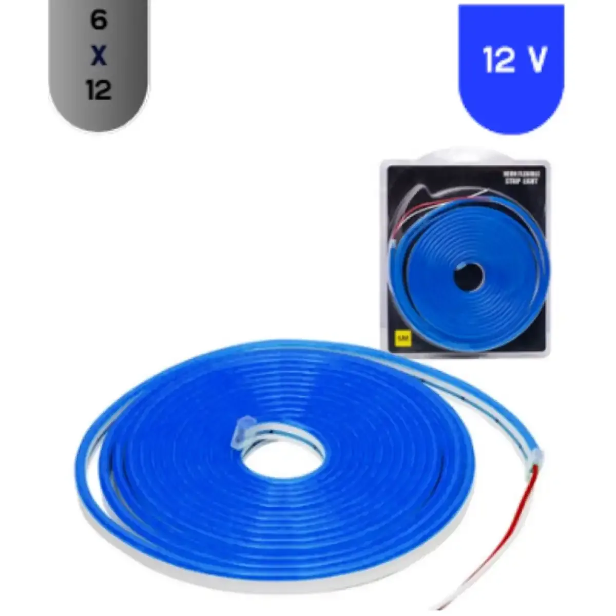 Mavi Neon Led 12V 8x16mm 1S 5 Metre