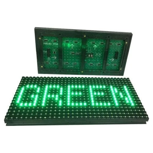 P10 Panel Dip Led - Kayan Yazı Paneli 16x32 Tek Renk Yeşil