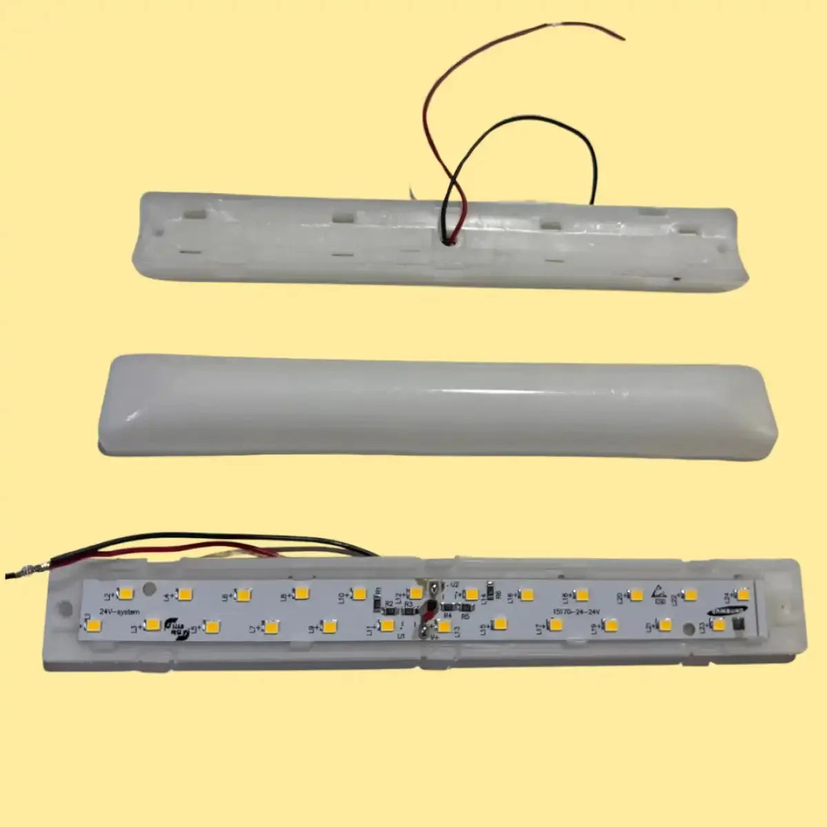 Samsung 24 Ledli Kare Kuyumcu Vitrin Armatürü Beyaz 6000C - Günışığı 3000C Karışık DKP Beyaz Kasa