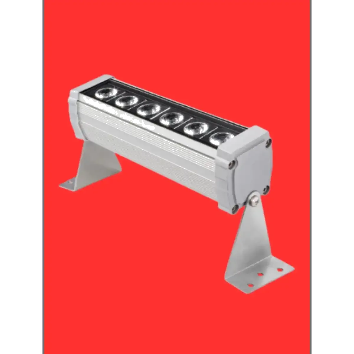 Sıva Üstü 20CM 6 LEDLİ AYAKLI WALLWASHER Kırmızı 100°