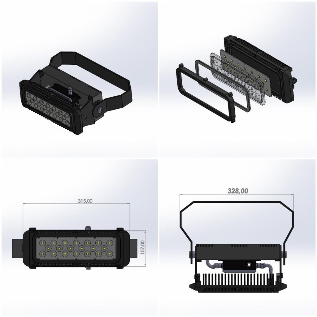 100 W Projektör