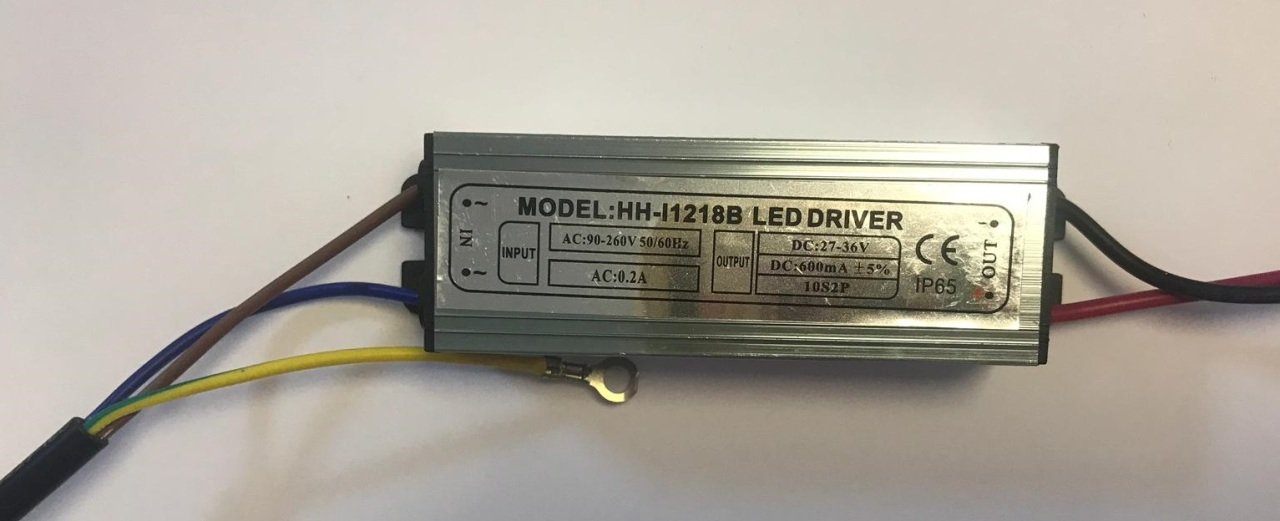 HH-I1218B Led Driver AC 90-260V DC 27-36V 20W 600mA