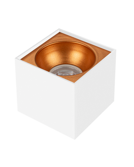 Beyaz Bakır Kare Spot