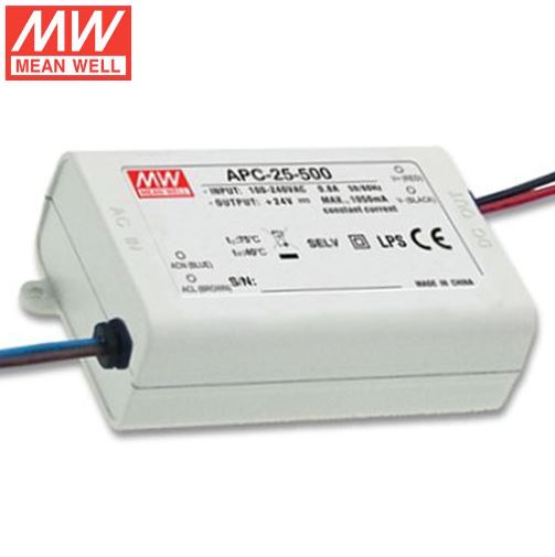 APC-25-500 15-50 Volt 500 mA IP42 Meanwell