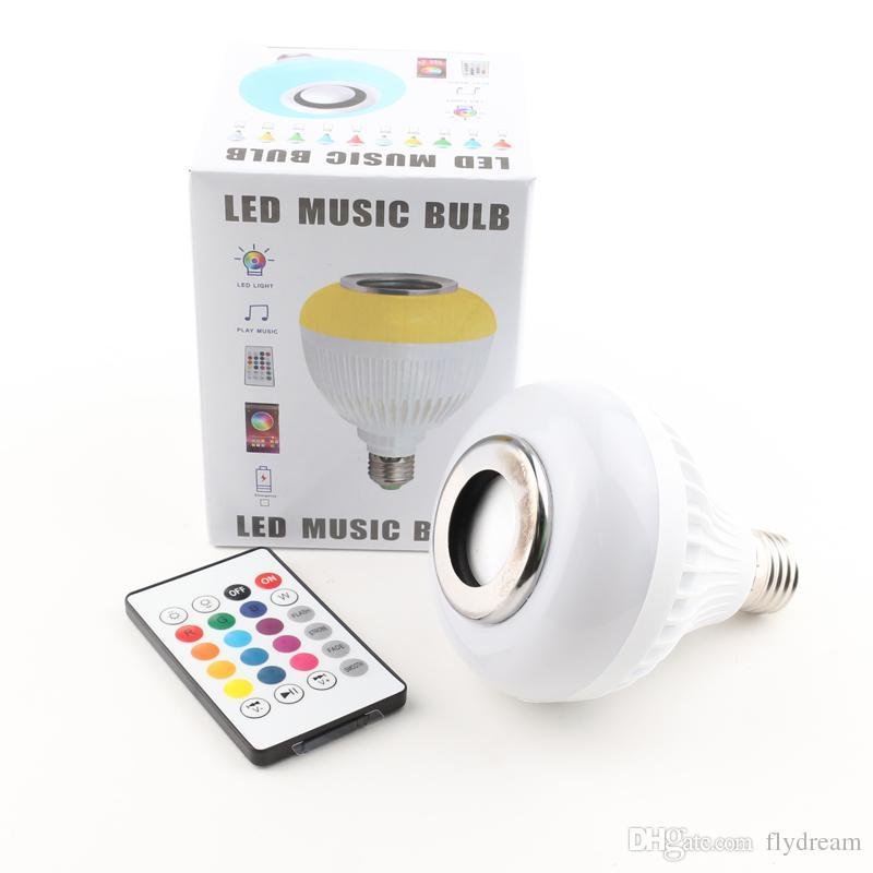 Uzaktan Kumandalı Bluetooth Hoparlör RGB Led Ampul