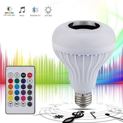 Uzaktan Kumandalı Bluetooth Hoparlör RGB Led Ampul