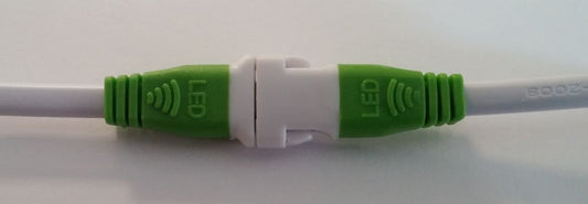 Soketli Kablo 2li Dişi-Erkek Takım kilitli Yeşil