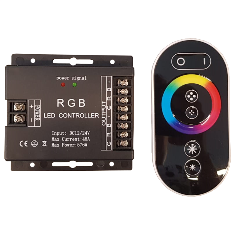 36 Amper RGB RF Led Kontrol Dokunmatik Kumandalı