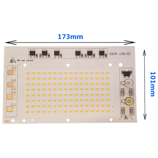 220V 100W SMD 2835 Ledli Hazır Projektör PCB