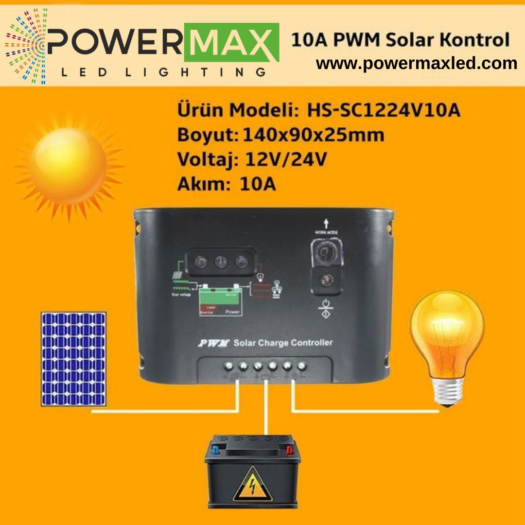 Solar Controller (Solar Şarj Cihazı) 10 Amper