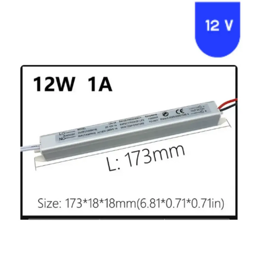 12 Volt 1 Amper Ultra Slim Adaptör