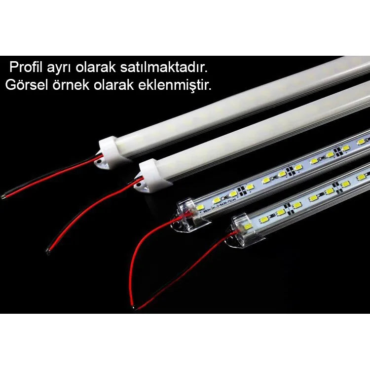 12 Volt 5630 Ledli Led Bar Alüminyum Çubuk 72 Ledli Natural Beyaz 4500K