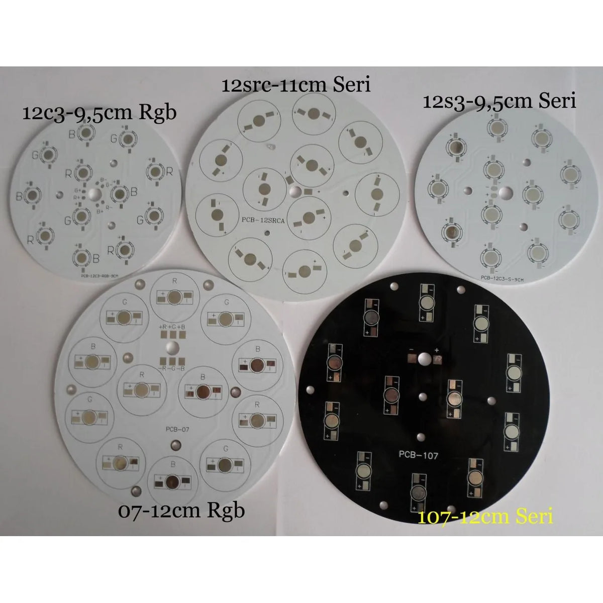 12li Yuvarlak Powerled Pcb (Raund Pcb) 07 RGB 120MM