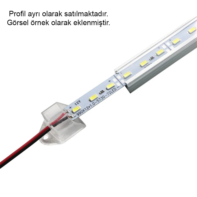 24 Volt 5630 Ledli Led Bar Alüminyum Çubuk 72 Ledli Beyaz