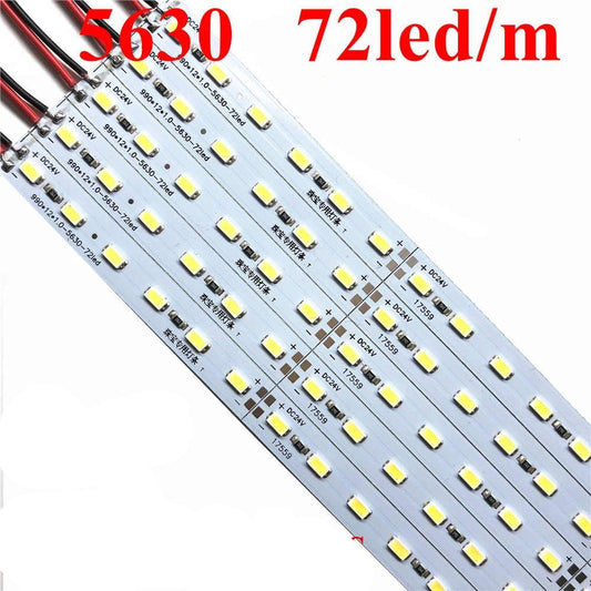 12 Volt 5630 Ledli Led Bar Alüminyum Çubuk 72 Ledli