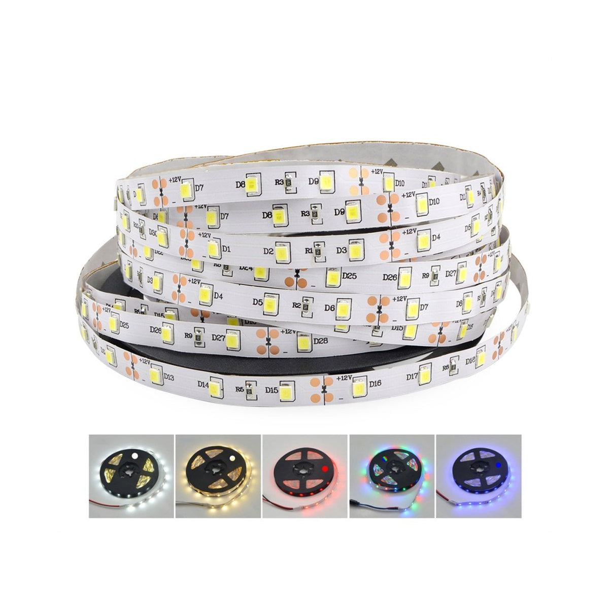 Powermax 2835 / 3528 Single Chip Strip Led 60 Leds per Meter IP20 (5mt)