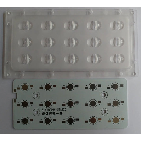 5x3 Contalı Lens 15li Modül 70x140 Derece