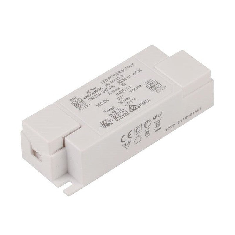 EG-LS-8-mA-SI1 8W Eaglerise Driver IP20 Flicker Free 