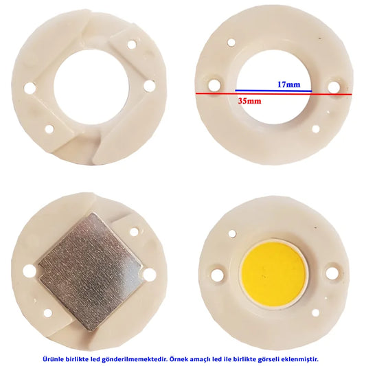 Cob Led Holder 17mm LC016D-LC019D-LC026D-LC033D Uyumlu