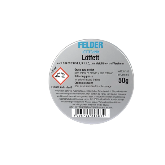 Felder Lötfett Lehim Pastası 50 Gram