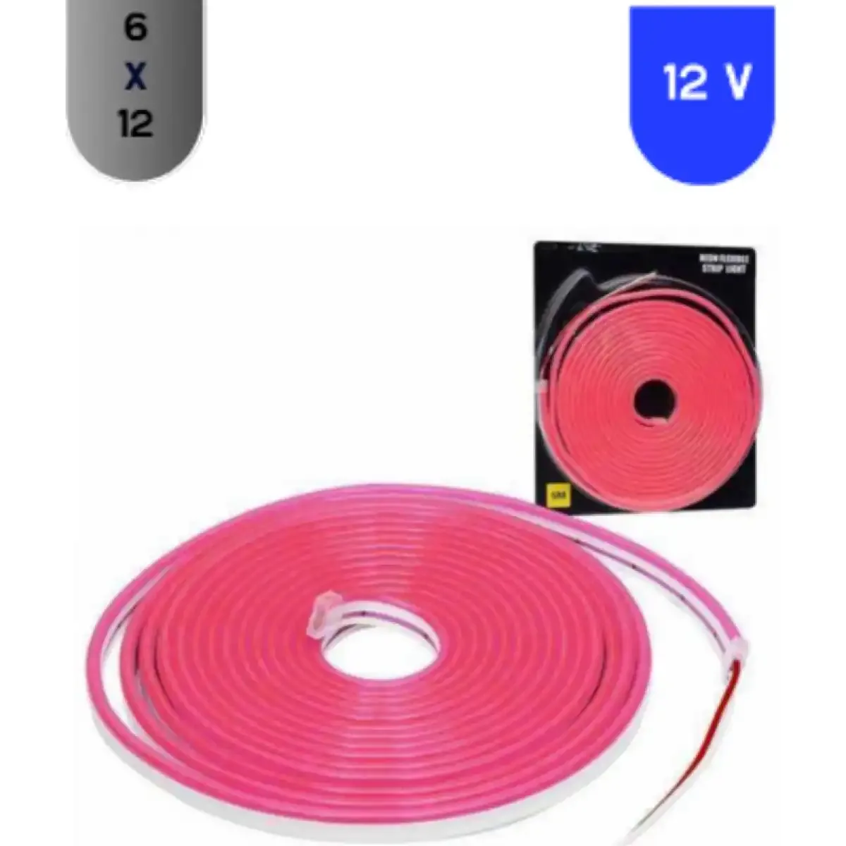 Kırmızı Neon Led 220V 15x16mm T5 50 Metre