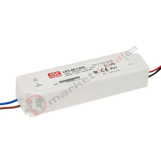 LPC-60-1400 9-42 Volt 1400 mA IP67 Meanwell
