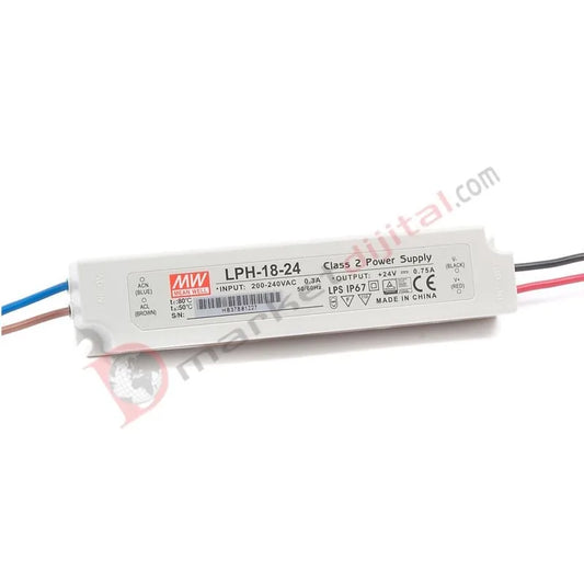 LPH-18-24 24 Volt 0.75 Amper IP67 Meanwell