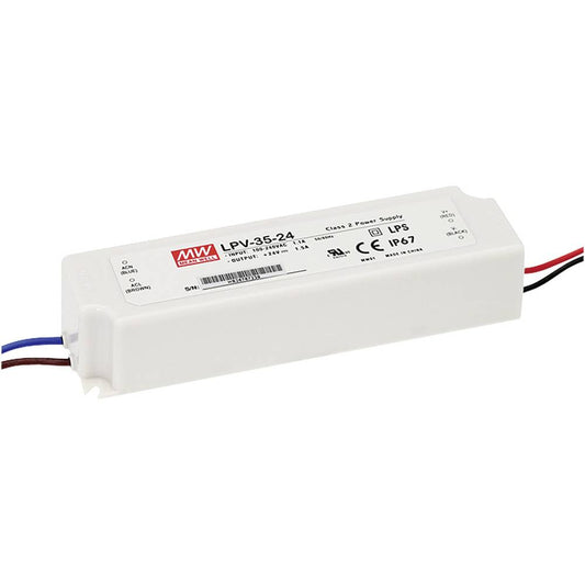 LPV-35-24 24 Volt 1.50 Amper IP67 Meanwell
