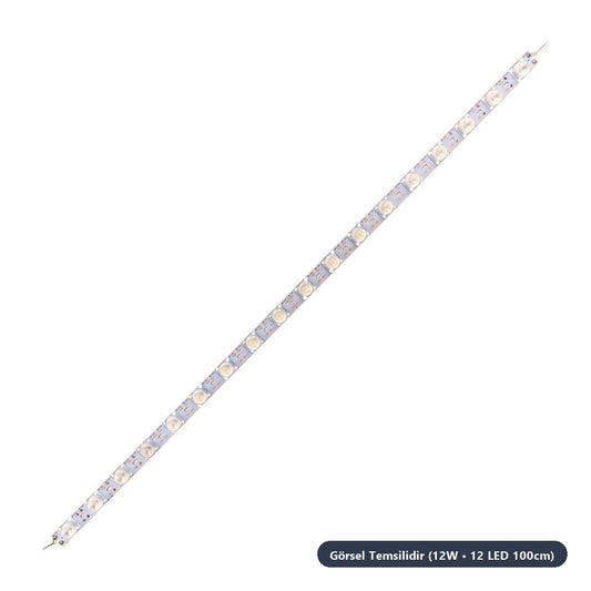 3030 Ledli 12W 12V 12 Led Line PCB 100cm IP65 Natural Beyaz 4000 Kelvin