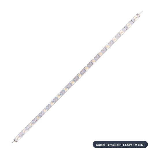 3030 Ledli 13,5W 12V 9 Led Line PCB IP65 Mavi