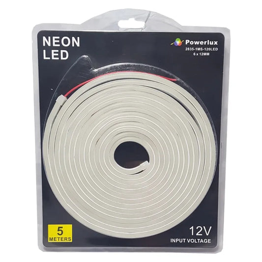Powermax A Kalite 12 Volt 6x12mm Esnek Neon Led (5 Metre)