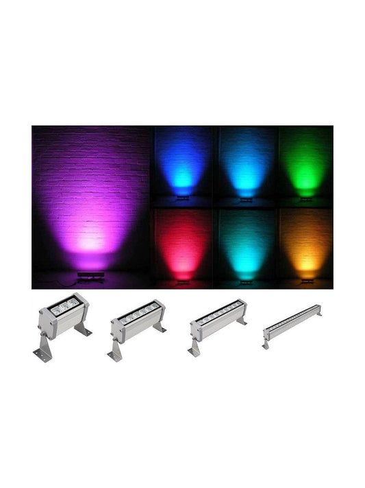 Powermax Wallwasher - Dış Cephe Aydınlatma - Duvar Boyama 30 Cm 9 Watt RGB 220Volt - IR Kumandalı