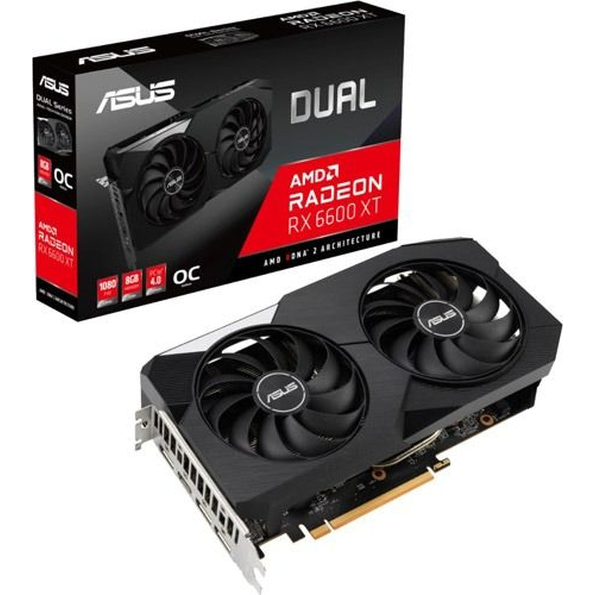 ASUS DUAL-RX6600XT-O8G AMD 8GB GDDR6 128Bit