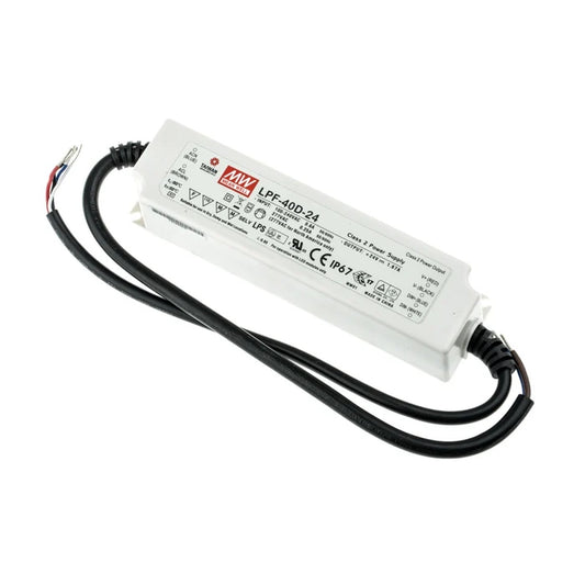 LPF-40D-24, 24VDC 1.67A Voltaj Ayarlı + Dimli LED Sürücü, Mean Well