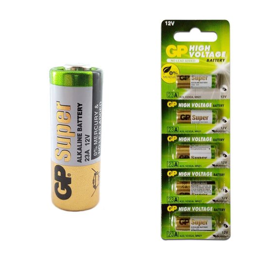 GP Single 23A 12V Alkaline Specific Battery (23AF-2C5) (A23, V23GA, MN21) Alarm Battery