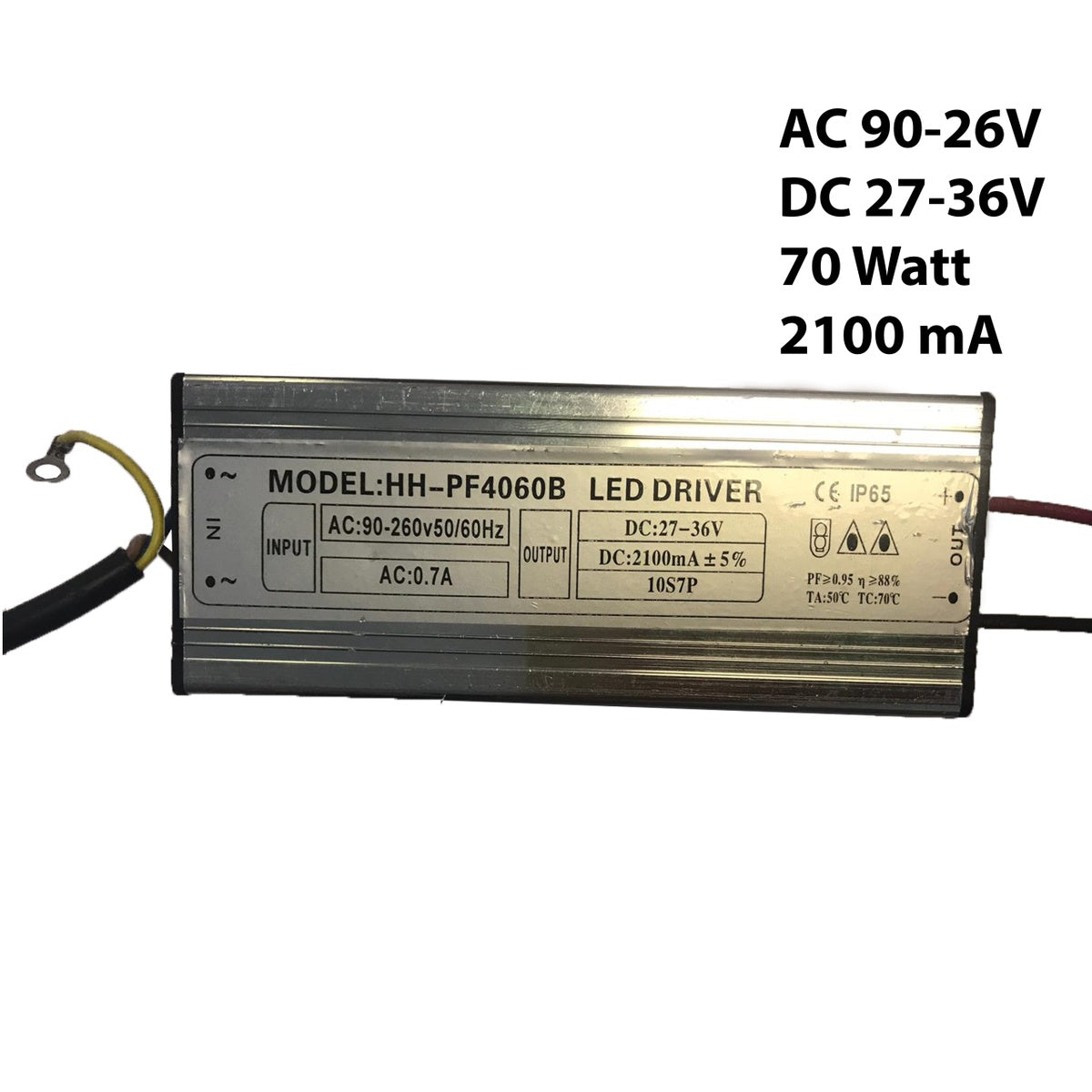 Led Driver 70W 2100mA 27-36Vdc HH-PF4060B