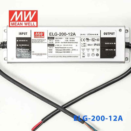 ELG-200-12A 192W 12V 16A Adapter Meanwell
