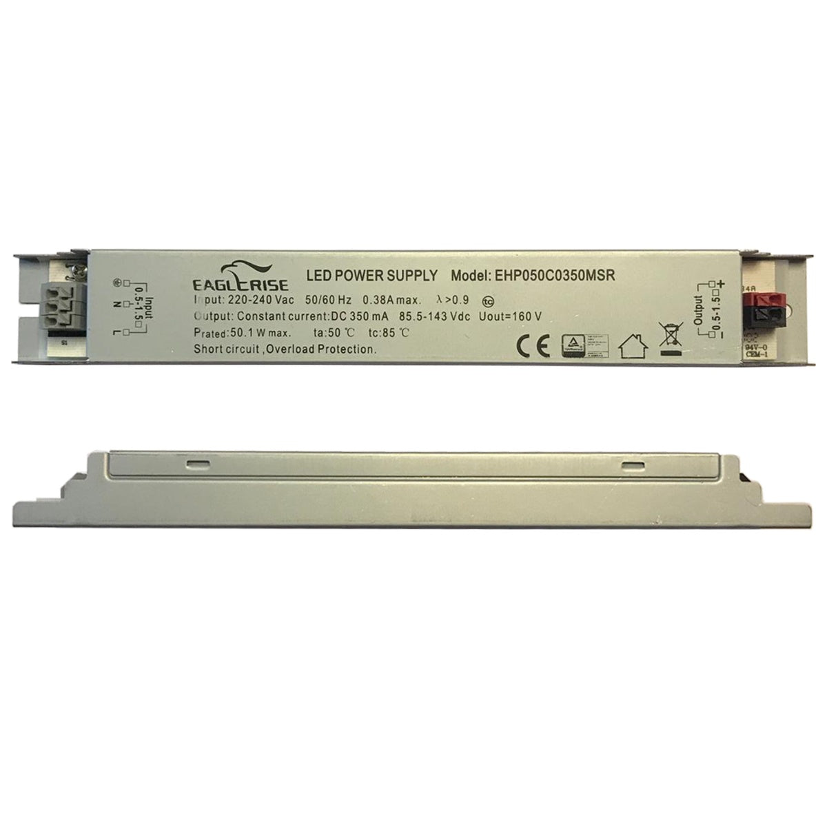 EAGLERISE Led Power Supply 85-143V 350mA EHP050C0350MSR
