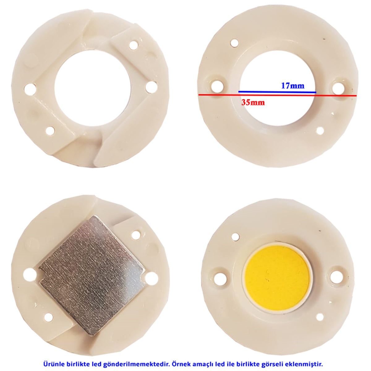 Cob Led Holder 17mm LC16D-LC19D-LC26D-LC33D Uyumlu