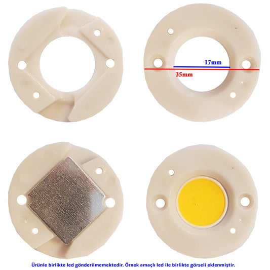 Cob Led Holder 17mm LC16D-LC19D-LC26D-LC33D Uyumlu