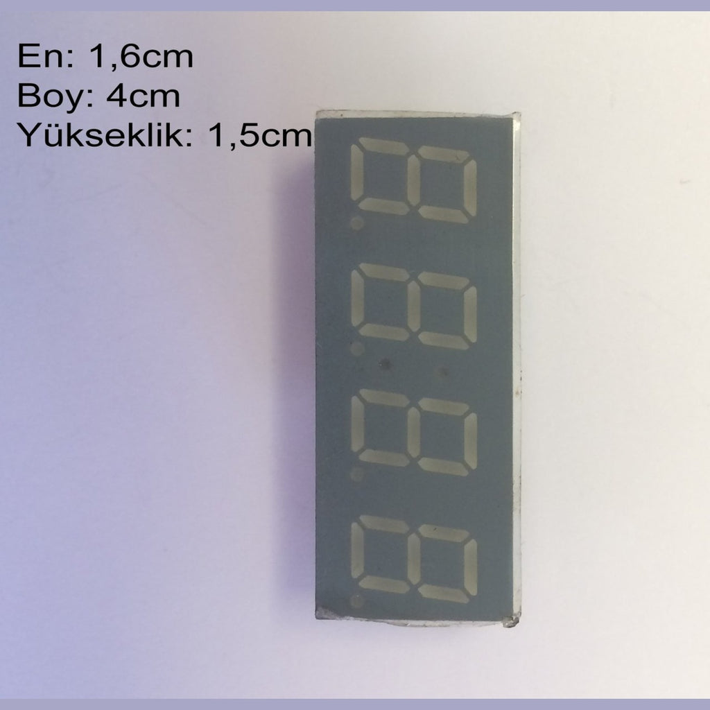 10mm Anot 4'lü Kırmızı Display HS-4401BS