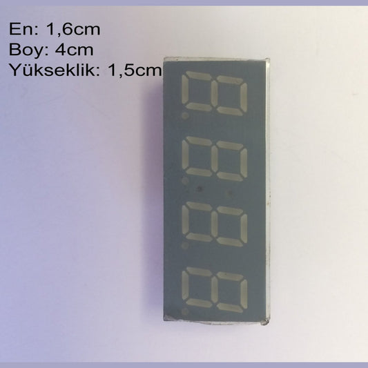 10mm Anot 4'lü Kırmızı Display HS-4401BS