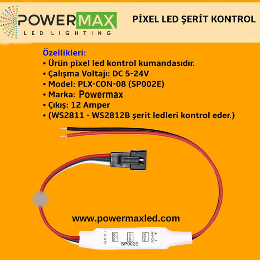 DC5-24V Volt Pixel Controller (With Button) SP002E