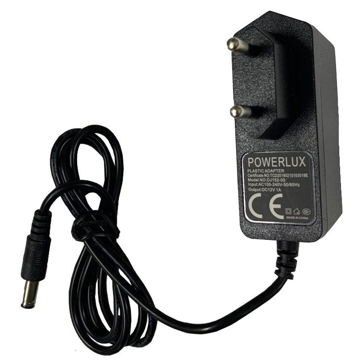 Powermax 12V 1A Plastik Priz Tip Adaptör