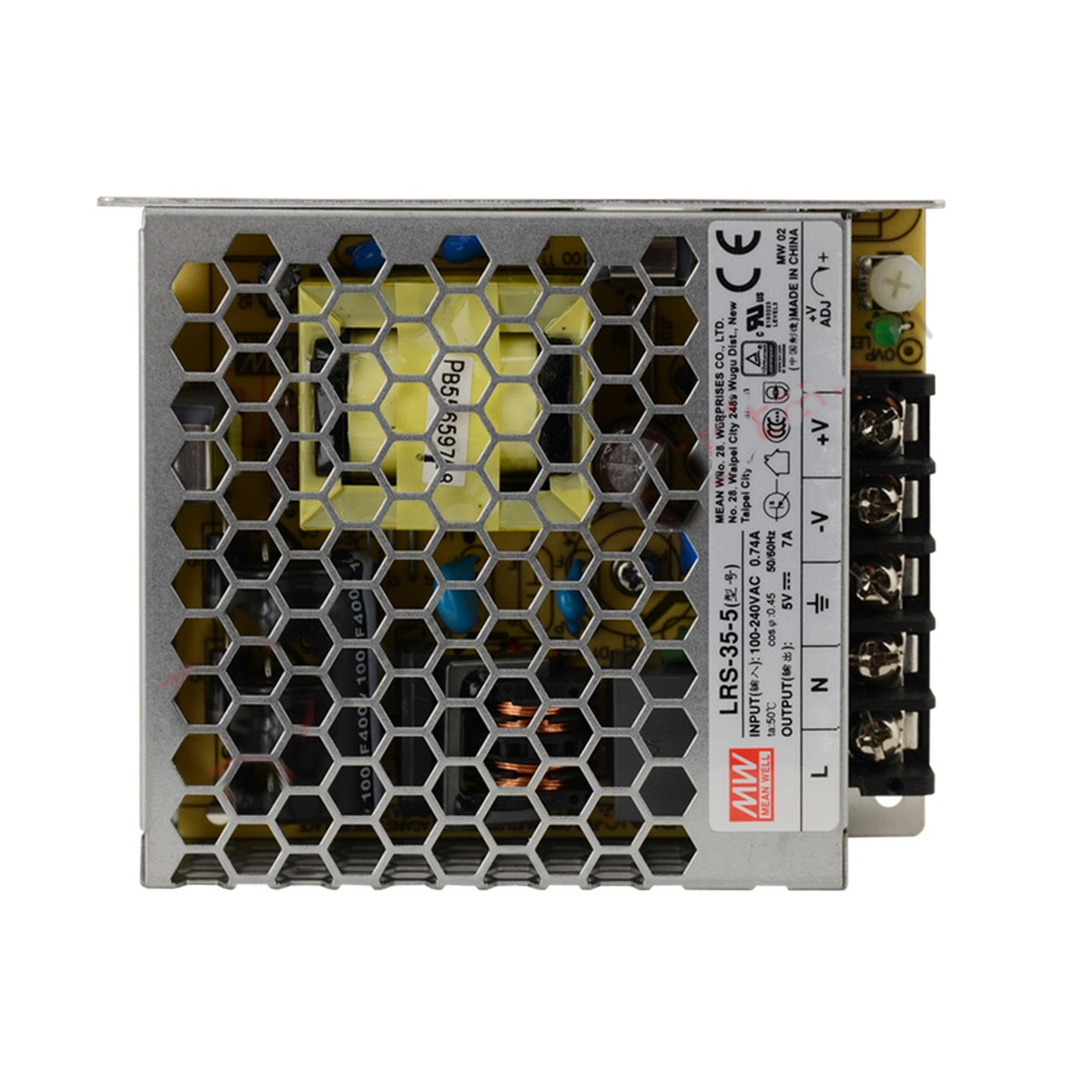 LRS-35-5 5Volt 0-7 Amper 35W Meanwell