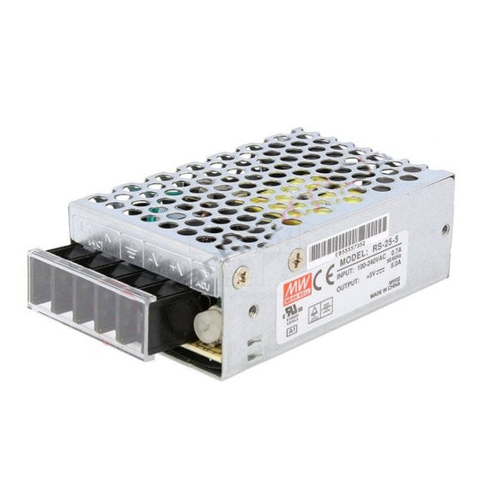 RS-25-5 5Volt 0-5 Amper 25W Meanwell