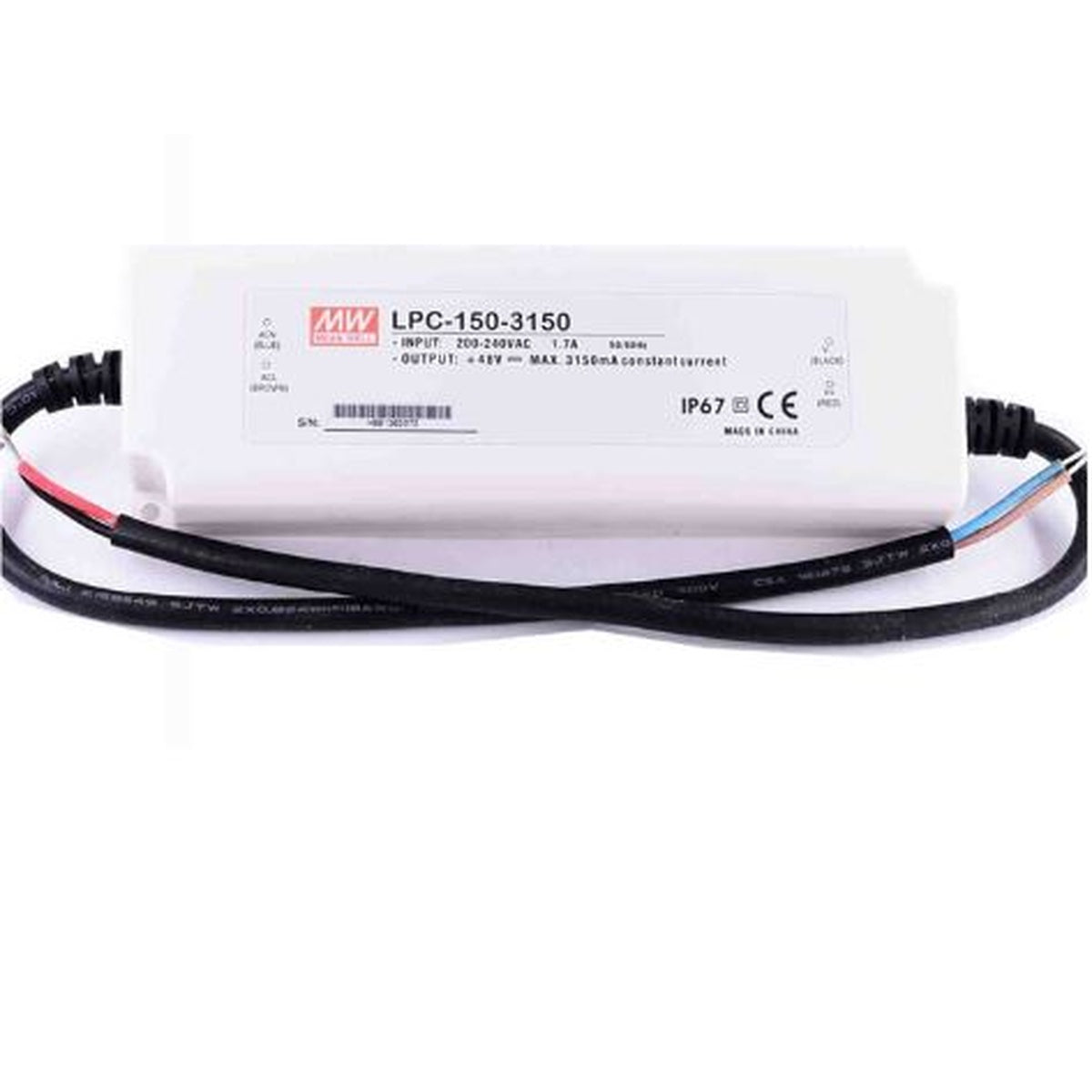 LPC-150-3150 24-48 Volt 3150 mA IP67 Meanwell