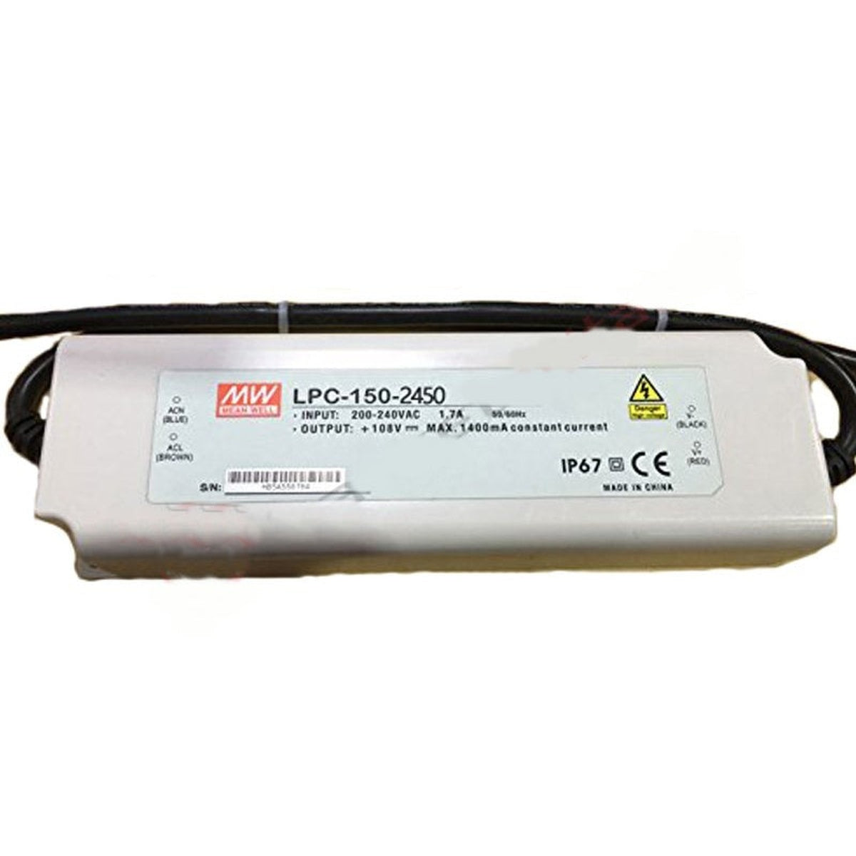 LPC-150-2450 36-62 Volt 2450 mA IP67 Meanwell