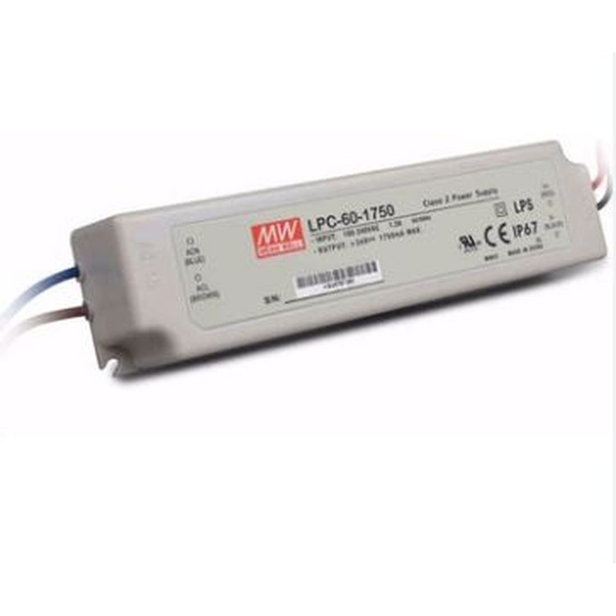 LPC-60-1750 9-34 Volt 1750 mA IP67 Meanwell